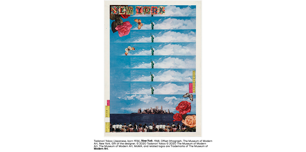 New York (1968) by Tadanori Yokoo