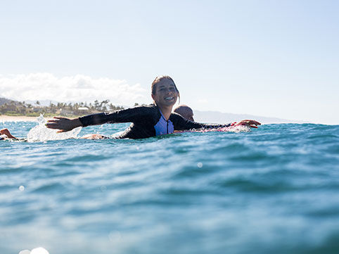Coco Ho is Swimming in the sea
